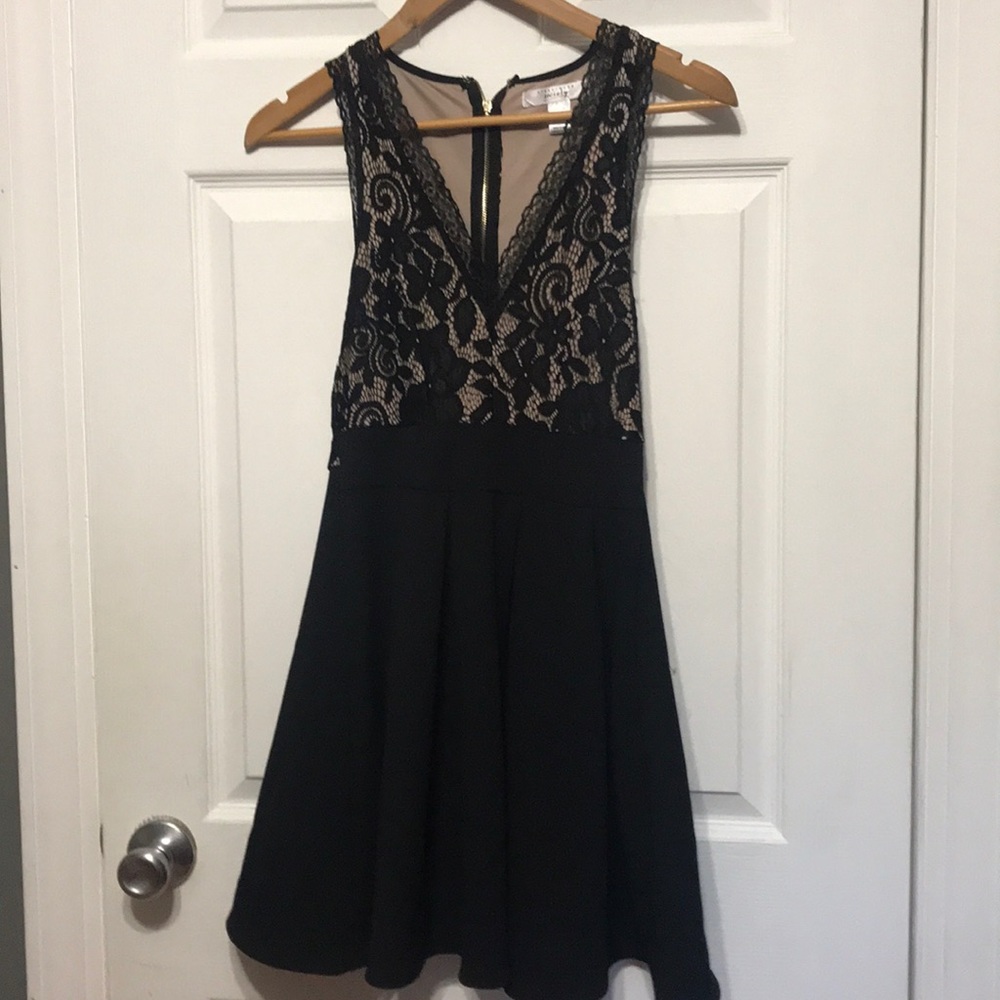 Black lace dress